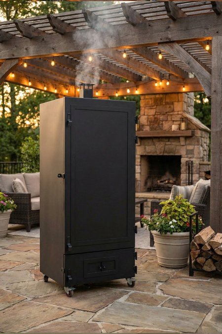 مدخّن الحطب ستاند 50×50 – ارتفاع 120 سم