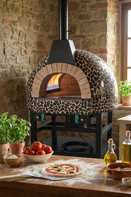 فرن بيتزا قبة صحن دوّار