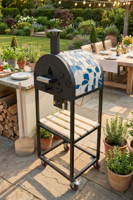 فرن بيتزا برميل موزاييك