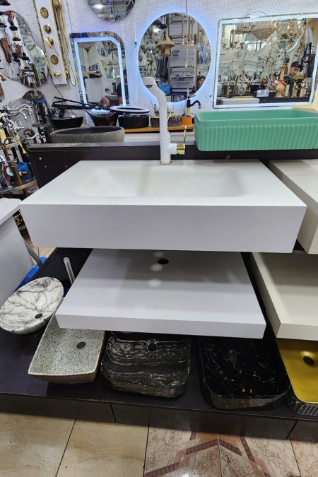 مغسلة حوض جداري مستطيل