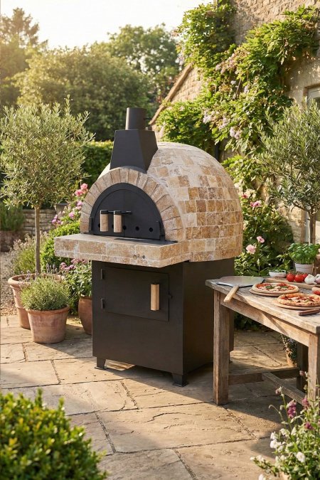 فرن بيتزا طوب حراري كامل