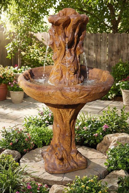 نافورة جذع شجرة الزيتون – إسمنت (1.60×0.80م)