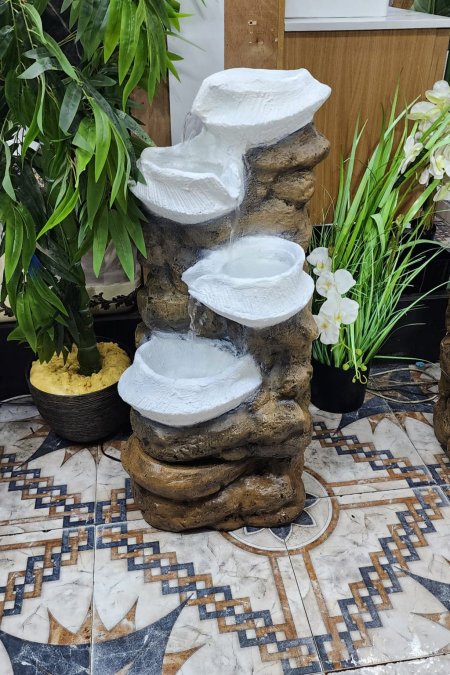 نافورة شلال صخري 4 أحواض – (1×0.50م)