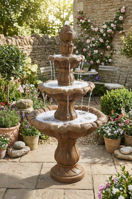 نافورة كلاسيك 3 طبقات – إسمنت