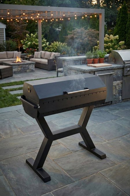 شواية ستاند X مع غطاء – طول 90 سم