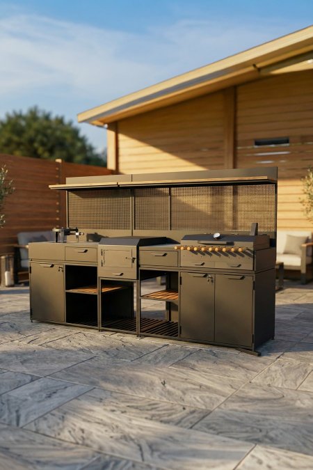 مطبخ شواية خارجي “الكونتر الفخم”
