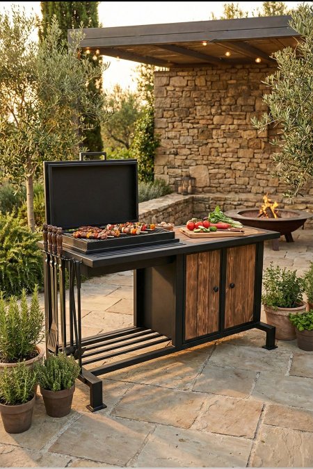 شواية “المطبخ الخارجي” – طول 180 سم