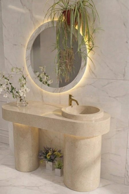 مغسلة برسلان مودرن بقاعدة مزدوجة