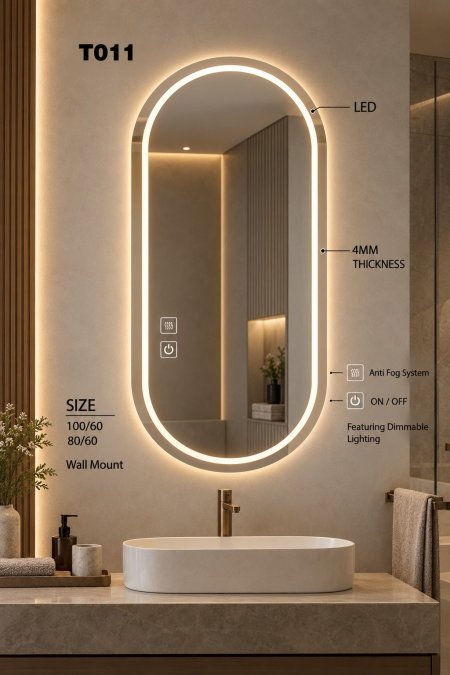 مرآة LED موديل T011