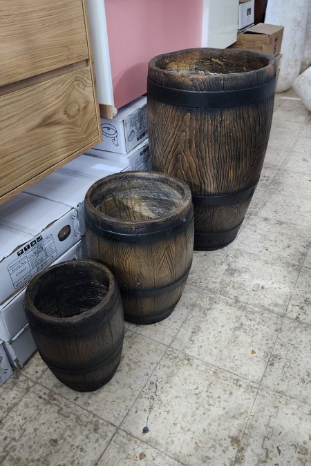 طقم قوّارات بشكل برميل خشبي كلاسيكي