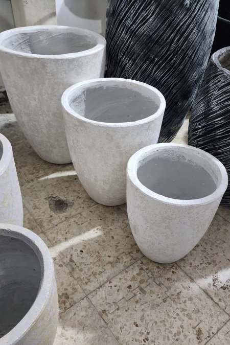 طقم قوّارات بيضاوية بلون أبيض  🤍