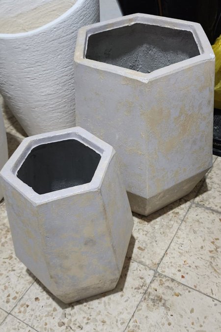 قوّارة سداسية بلون بيج فاتح 🤍✨