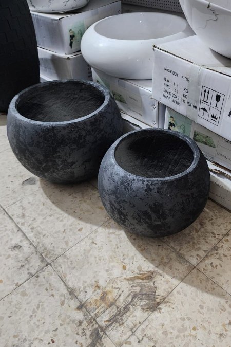 قوّارة كروية بلون رمادي فحمي