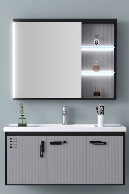 طقم مغسلة "تكنو" الذكي - أناقة عملية وتقنية متطورة