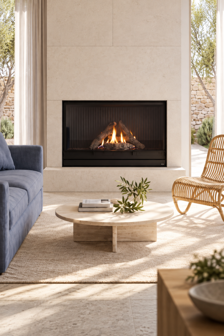 صوبة غاز بولندية بواجهة زجاج أمامية – LUSSO 130×55