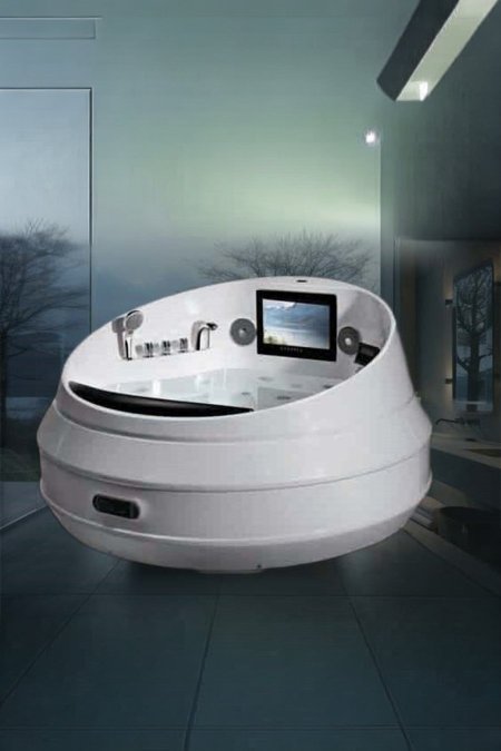 جاكوزي دائري مع شاشة
