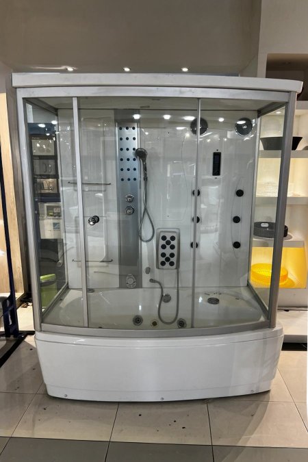كابينة شاور هيدرومساج مستطيلة كبيرة