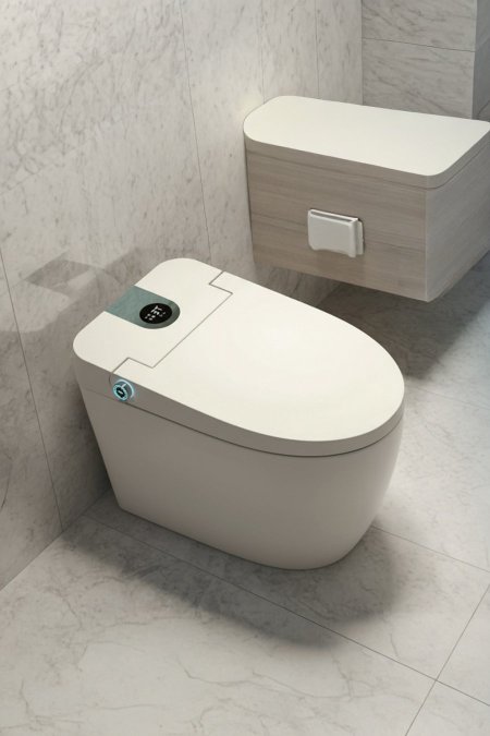 مرحاض ذكي أوتوماتيكي – موديل فاخر بلوحة رقمية