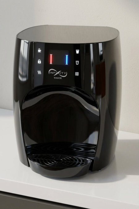 كولر مياه مكتبي أسود – Infinity Touch حار وبارد
