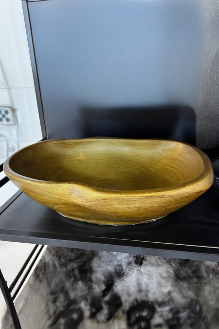 حوض مغسلة ديكور خشبي – موديل نَيتشر