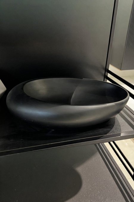 حوض مغسلة أسود مطفي – موديل نوار سوفت