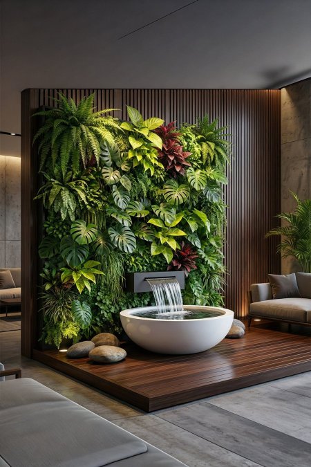 نافورة جدار نباتي فاخرة – Oasis Wall