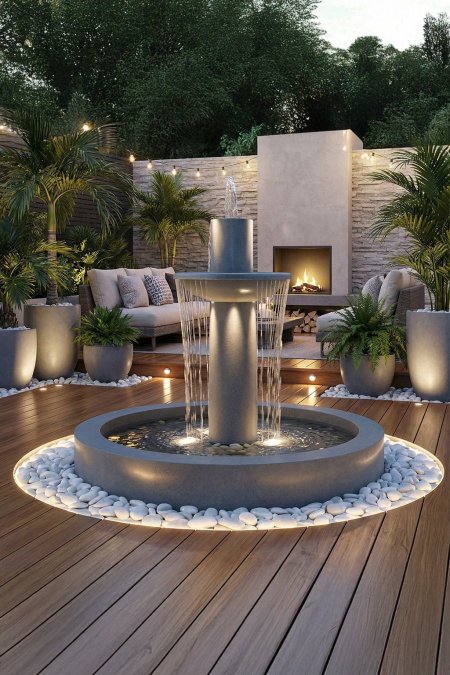 نافورة عمودية مودرن