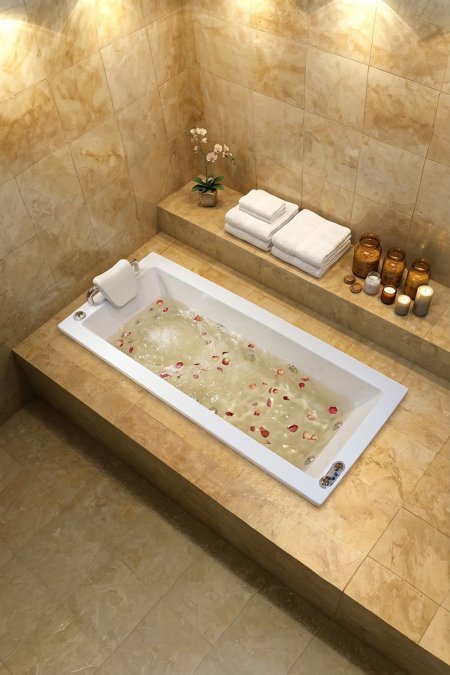 بانيو جاكوزي مستطيل سبا