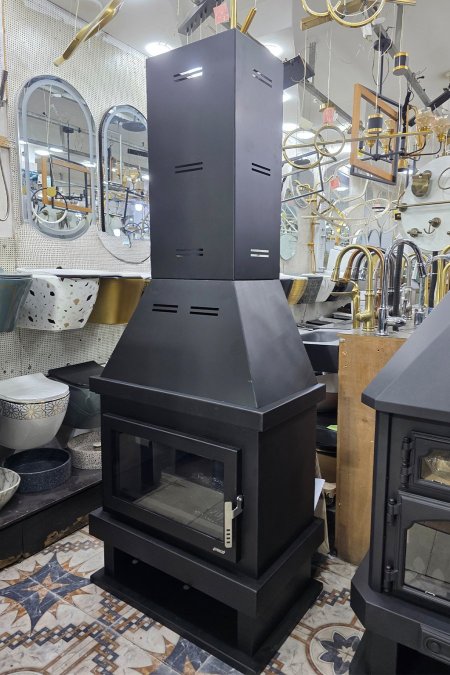 صوبة حطب يوناني M5 – ثلاث أوجه زجاج