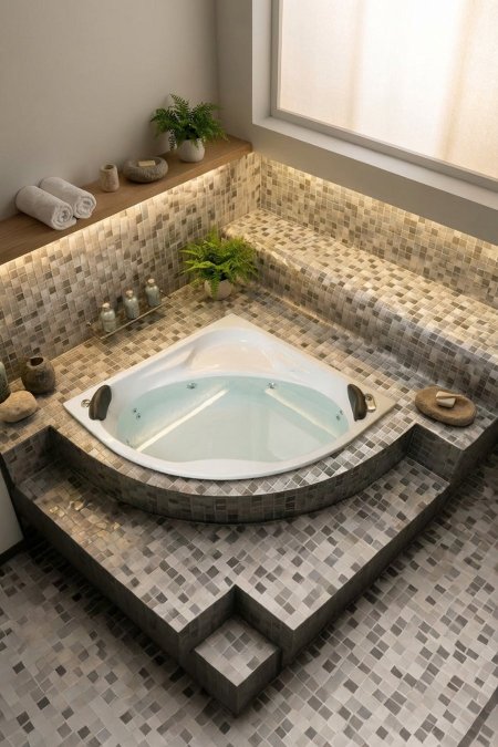 جاكوزي زاوية مزدوج