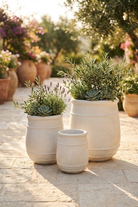 طقم قوّارات كلاسيك كريمي (3 قطع)